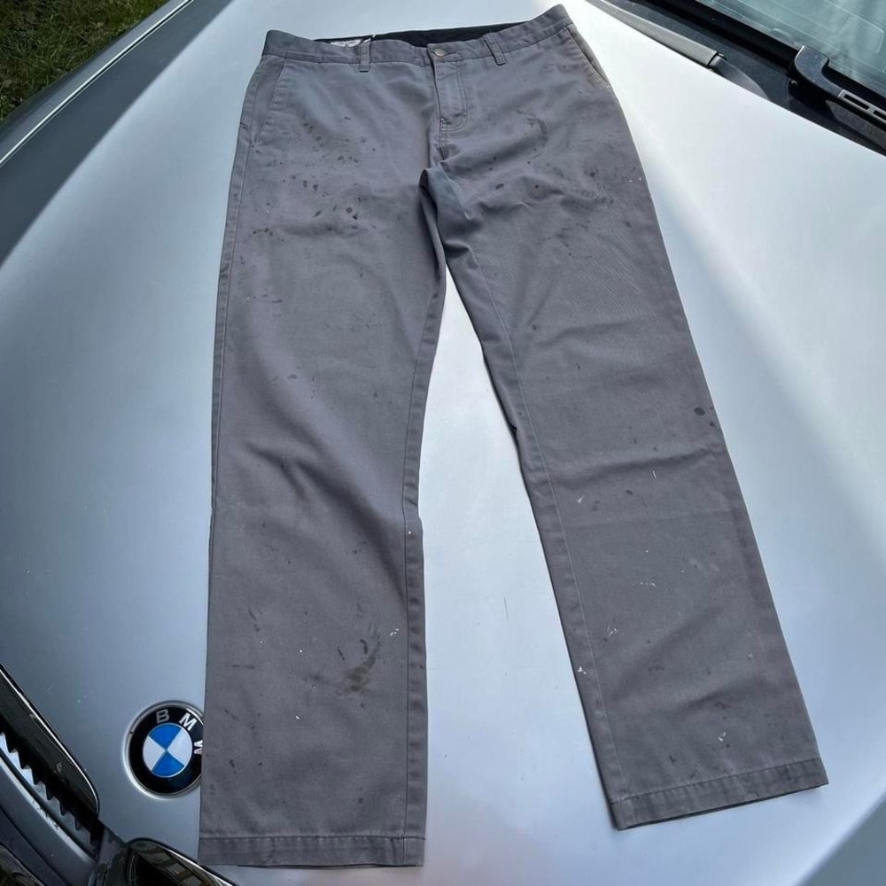 Thrashed worked in Volcom chino pants